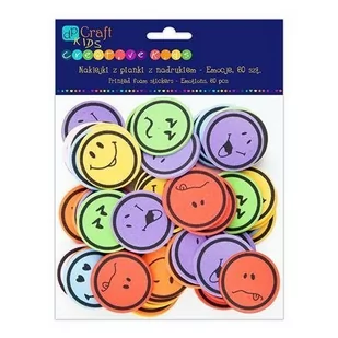 Craft DpCraft Naklejki z pianki emocje, 60 szt, DP - Przybory szkolne - miniaturka - grafika 1