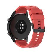 Akcesoria do smartwatchy - Cadorabo Silikonowy pasek do zegarka 22mm kompatybilna z Samsung Galaxy Gear S3 / Gear 2 w CZERWONY -Zastępczy pasek do zegarka Huawei Watch GT dla .. - miniaturka - grafika 1