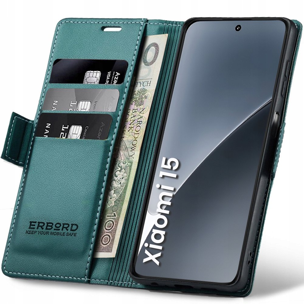 Etui Z Klapką Do Xiaomi 15 Obudowa Case Pokrowiec Futerał Portfel