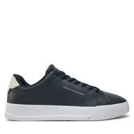 Sneakersy męskie - Sneakersy Tommy Hilfiger Th Court Lth Detail Ess FM0FM05367 Granatowy - miniaturka - grafika 1
