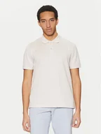 Koszulki męskie - Calvin Klein Polo K10K114475 Beżowy Regular Fit - miniaturka - grafika 1