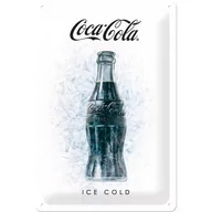 Dekoracje domu - Art Nostalgic 22278 blaszana tabliczka Coca-Cola Ice White | retro | Vintage tabliczka-|-dekoracja ścienna | metalowe | 20 x 30 cm 22278 - miniaturka - grafika 1