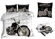 Pościel - Pościel Satyna Bawełniana 200X220Cm Motór Z Prześcieradłem 3D - miniaturka - grafika 1