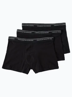 Finshley & Harding Obcisłe bokserki pakowane po 3 szt. Mężczyźni Bawełna czarny jednolity, S - Majtki męskie - miniaturka - grafika 1