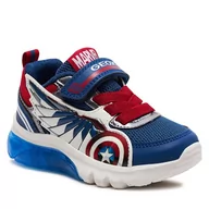 Buty dla chłopców - Sneakersy Geox J Ciberdron Boy J45LBB 01454 C0200 M Blue/Red - miniaturka - grafika 1