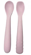 Sztućce dla dzieci - B-Łyżeczki silikonowe 2 szt. Pink B572010 - miniaturka - grafika 1
