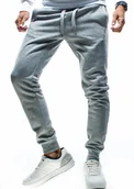 Spodnie męskie - Spodnie męskie dresowe szare Recea - miniaturka - grafika 1