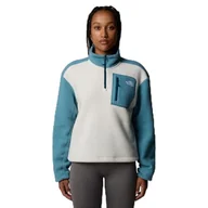 Bluzy damskie - THE NORTH FACE Damska bluza Yumiori 1/4 Zip Blue, Algae Blue/White Dune/M, L - miniaturka - grafika 1