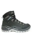 Buty trekkingowe damskie - LOWA Skórzane botki trekkingowe "Renegade GTX" w kolorze zielonym - miniaturka - grafika 1