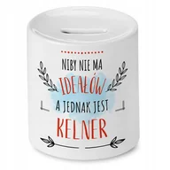 Skarbonki - Skarbonka Dla Kelnera na Urodziny Imieniny Prezent z Nadrukiem ze Zdjęciem - miniaturka - grafika 1