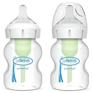 Butelki dla niemowląt - Dr Browns HANDI-CRAFT butelka antykolkowa OPTIONS z szeroką szyjką 2 x 150 ml duopack - miniaturka - grafika 1