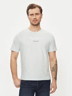 Pepe Jeans T-Shirt Eggo N PM508208 Niebieski Regular Fit - Koszulki męskie - miniaturka - grafika 1