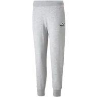 Spodnie damskie - Spodnie Damskie Puma Ess Sweatpants Fl Szare 586839 04-M - miniaturka - grafika 1