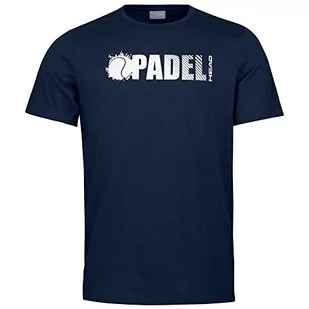 Koszulka męska HEAD Padel Font JR, Bleu, S - Koszulki męskie - miniaturka - grafika 1