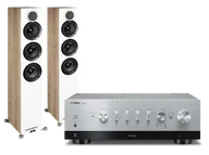 Zestawy stereo - Yamaha R-N800A (srebrny) + Debut Reference F5 (biały) - miniaturka - grafika 1
