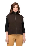 Kamizelki damskie - Ulla Popken Kamizelka damska, czarny/brązowy, 42/44 - miniaturka - grafika 1