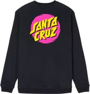 Bluzy męskie - bluza męska SANTA CRUZ STYLE DOT CREW Black - miniaturka - grafika 1