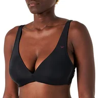 Biustonosze - Emporio Armani Biustonosz damski z wyściełanymi fiszbinami, czarny, M - miniaturka - grafika 1