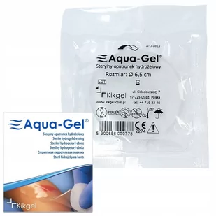 KIK GEL Opatrunek hydrożelowy Aqua Gel  krążek 6,5 cm 1 sztuka Wysyłka kurierem tylko 10,99 zł - Apteczki i materiały opatrunkowe - miniaturka - grafika 1