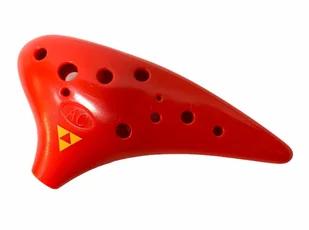 Okaryna C-Dur czerwona ABS instrument ludowy - Instrumenty dęte - miniaturka - grafika 1