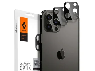 Spigen Szkło Optik.TR Camera Lens do Apple iPhone 12 Pro Max 6.7 Black AGL01797 - Szkła hartowane na telefon - miniaturka - grafika 11