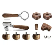 Akcesoria i części do ekspresów do kawy - Zestaw uchwytów i nóżek do ekspresu Lelit Bianca PLA2212 - Drewno Zebrano - miniaturka - grafika 1