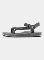 Sandały damskie - 4F, Sandały damskie, Midshop shoes, ciemny szary, rozmiar 38 - miniaturka - grafika 1