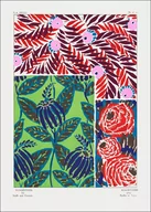 Plakaty - Vintage floral patterns, Art Nouveau flower pochoir, E. A. Séguy -  plakat Wymiar do wyboru: 50x70 cm - miniaturka - grafika 1