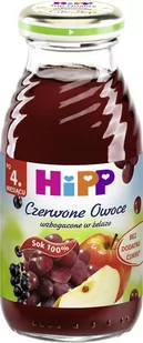 Hipp SP Z O.O BIO Czerwone owoce sok 100% po 4 miesiącu 200 ml 7001455 - Soki i herbatki dla dzieci - miniaturka - grafika 2