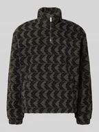 Kurtki męskie - Sweter z polaru ze stójką i zamkiem błyskawicznym - miniaturka - grafika 1