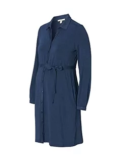 Sukienki ciążowe - ESPRIT Maternity Sukienka damska z długim rękawem, Dark Blue - 405, 34 - grafika 1