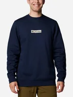 Bluzy męskie - Bluza bez kaptura męska Columbia Columbia Trek Crew 1957933463 M Granatowa (195981272536) - miniaturka - grafika 1