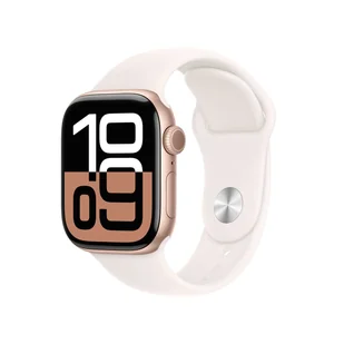 Apple Watch 10 GPS 42mm z aluminium różowego złota pasek sportowy S/M Różowy - Smartwatch - miniaturka - grafika 3