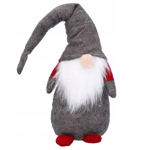 Krasnal świąteczny skrzat gnom 40 cm szary pod choinkę ozdoby świąteczne - Ozdoby bożonarodzeniowe - miniaturka - grafika 1