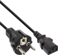 Kable miedziane - kabel sieciowy 40er Bulk-Pack InLine®, zabezpieczenie zgodne z testem IEC. C13, 1,5 m - miniaturka - grafika 1