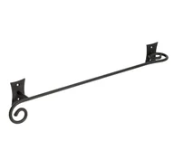 Wieszaki łazienkowe - Sapho Rebecca - Uchwyt na ręcznik, długość 53 cm, czarny CC420 - miniaturka - grafika 1