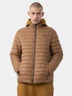 Kurtki męskie - 4F Kurtka przejściowa 4FAW23TDJAM239 Brązowy Regular Fit - miniaturka - grafika 1