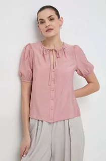 Koszule damskie - Silvian Heach koszula damska kolor różowy regular - grafika 1