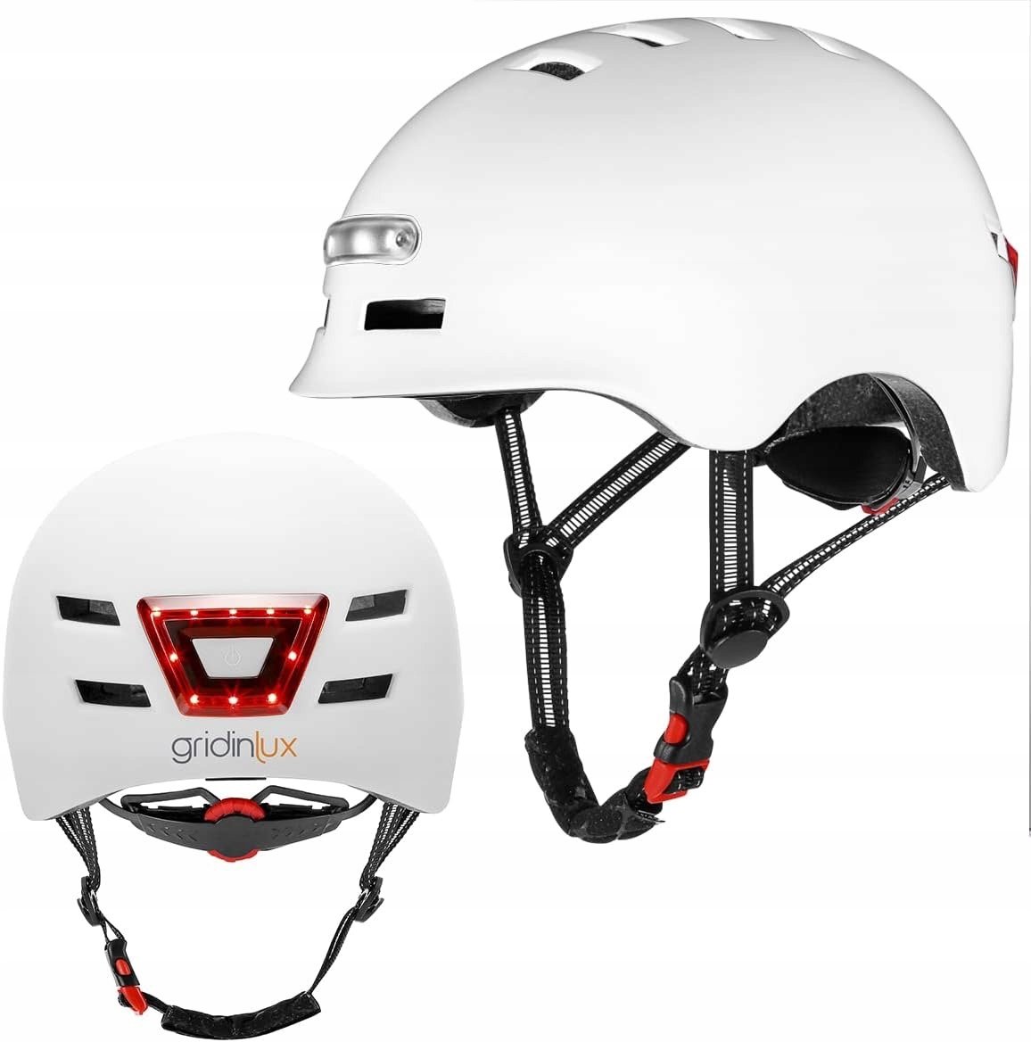 Kask Rowerowy Miejski Gridinlux Rozmiar L 57-61 cm