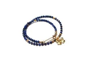 Lapis lazuli vol. 19 /choker/ 09.01.25 - Szlachetna kolekcja - Naszyjniki - miniaturka - grafika 1