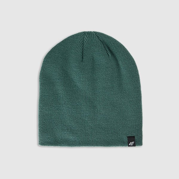 Czapka męska zimowa 4F 4FWAW25ACAPM577-44S Zielony Roz. L