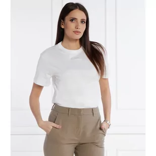 Calvin Klein T-shirt MICRO LOGO | Regular Fit - Koszulki i topy damskie - miniaturka - grafika 1