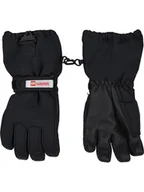 Rękawiczki dla dzieci - Legowear Rękawice narciarskie "Atlin" w kolorze czarnym - miniaturka - grafika 1