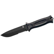 Noże - Nóż survivalowy GERBER Strongarm Fixed Serrated Black - miniaturka - grafika 1