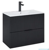 Szafki łazienkowe - Roca Reef szafka 79x45x63 CZARNY MAT A857955532 | - miniaturka - grafika 1