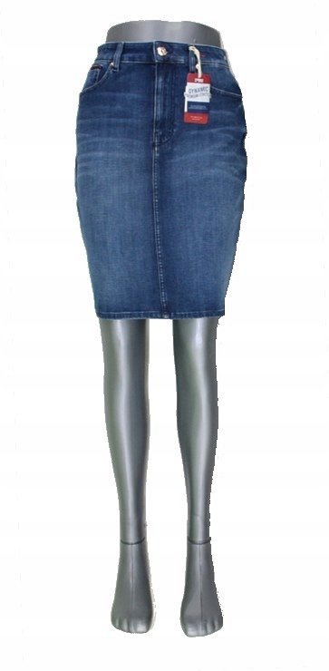 Spódnica jeansowa Tommy Hilfiger T.J. Denim Skirt - DW0DW08132 oryg. - W26