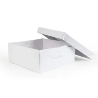 Pojemniki kuchenne - PME Pudełko na ciasto 152 x 152 x 152 mm biały - miniaturka - grafika 1