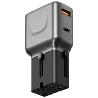 Ładowarki do telefonów - Ładowarka sieciowa Energea TravelGo Adapter 35 USB-A/USB-C 35W grafitowo-czarny - miniaturka - grafika 1