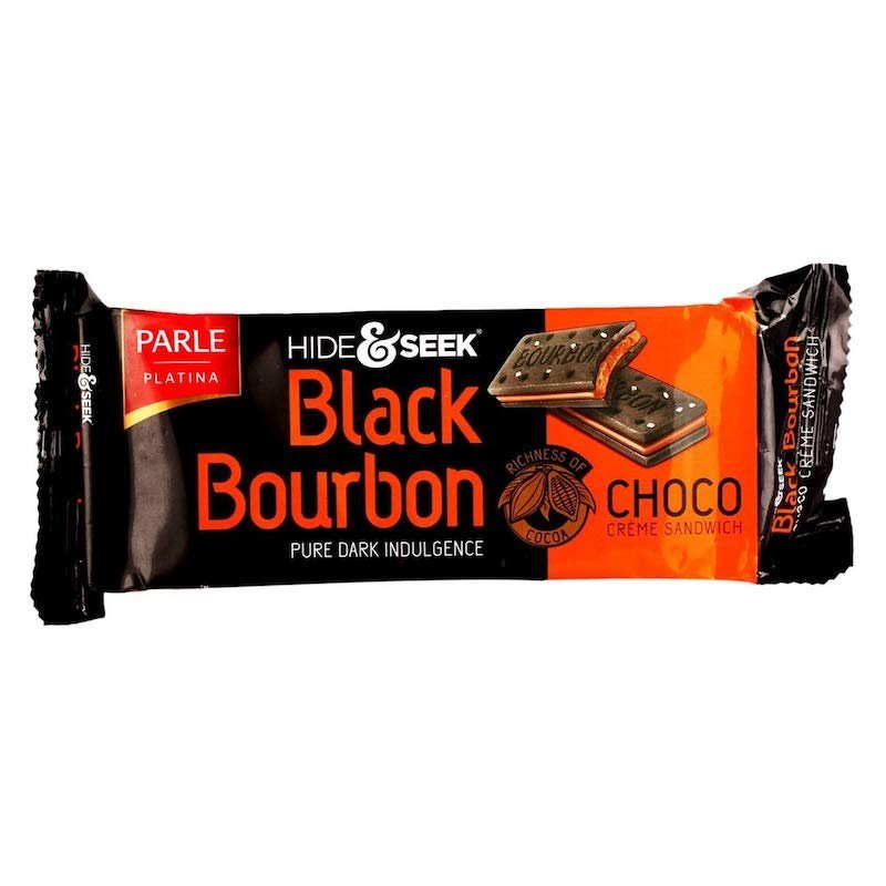 Herbatniki sandwich Parle Black Bourbon Choco 100g - krem czekoladowy