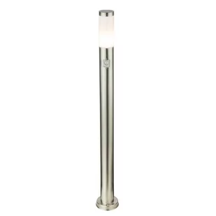 Globo Boston 3159S lampa oprawa stojąca zewnętrzna ogrodowa 1x60W E27 z czujnikiem ruchu IP44 chrom - Lampy ogrodowe - miniaturka - grafika 1